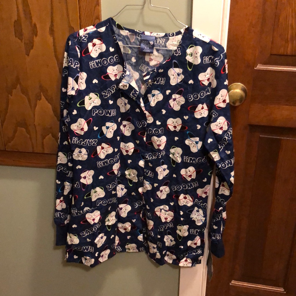 Scrub Button Up